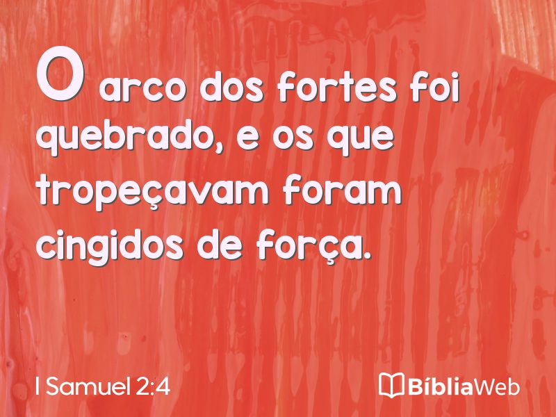 I Samuel 2:4 em imagem para compartilhar