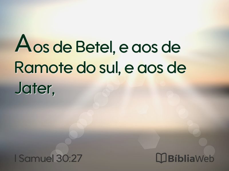 I Samuel 30:27 em imagem para compartilhar