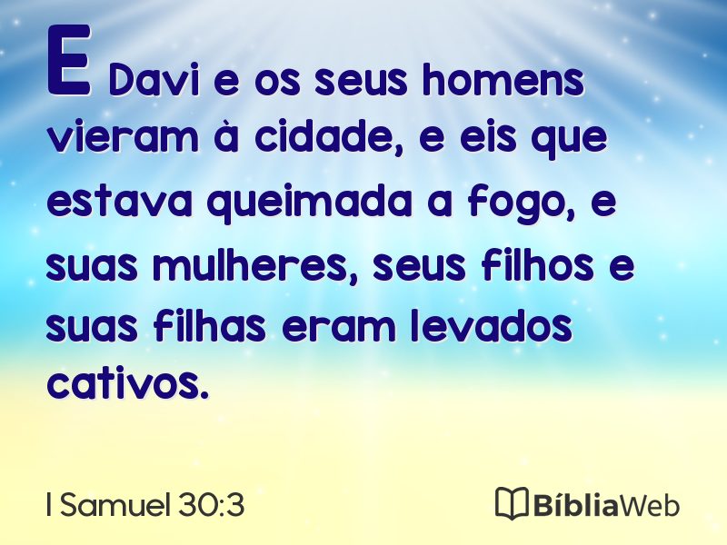 I Samuel 30:3 em imagem para compartilhar