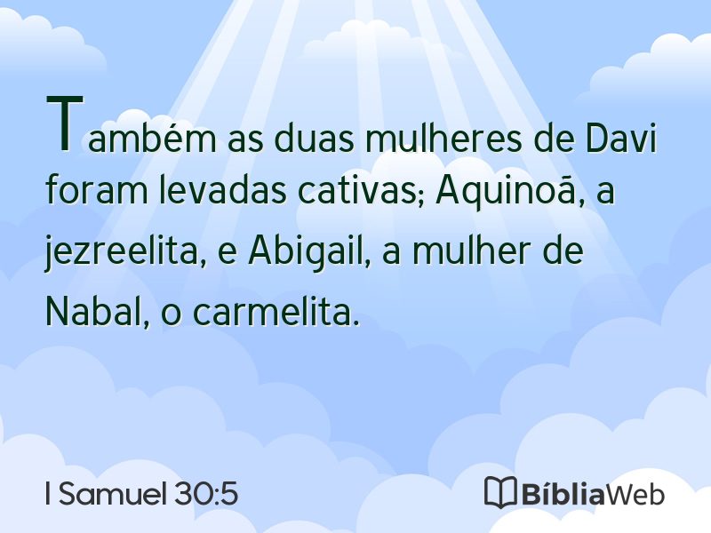 I Samuel 30:5 em imagem para compartilhar
