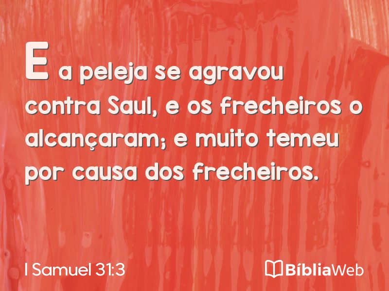 I Samuel 31:3 em imagem para compartilhar