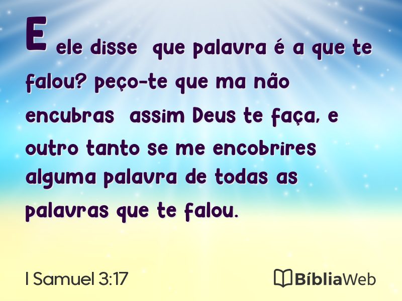 I Samuel 3:17 em imagem para compartilhar