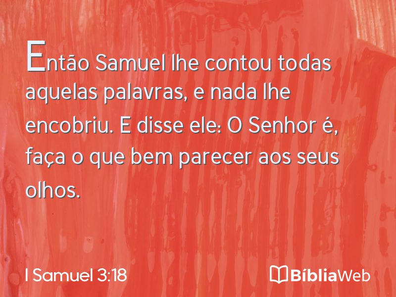 I Samuel 3:18 em imagem para compartilhar