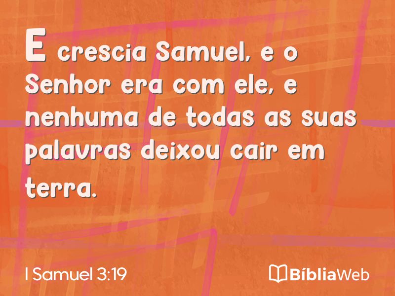 I Samuel 3:19 em imagem para compartilhar