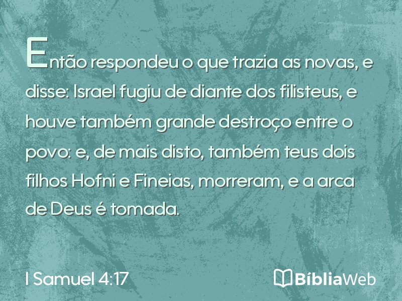 I Samuel 4:17 em imagem para compartilhar