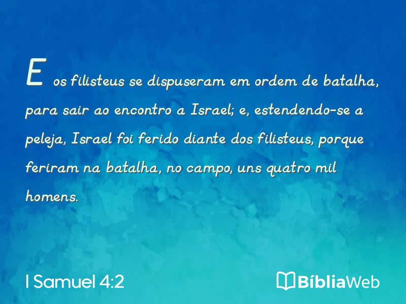 I Samuel 4:2 em imagem para compartilhar