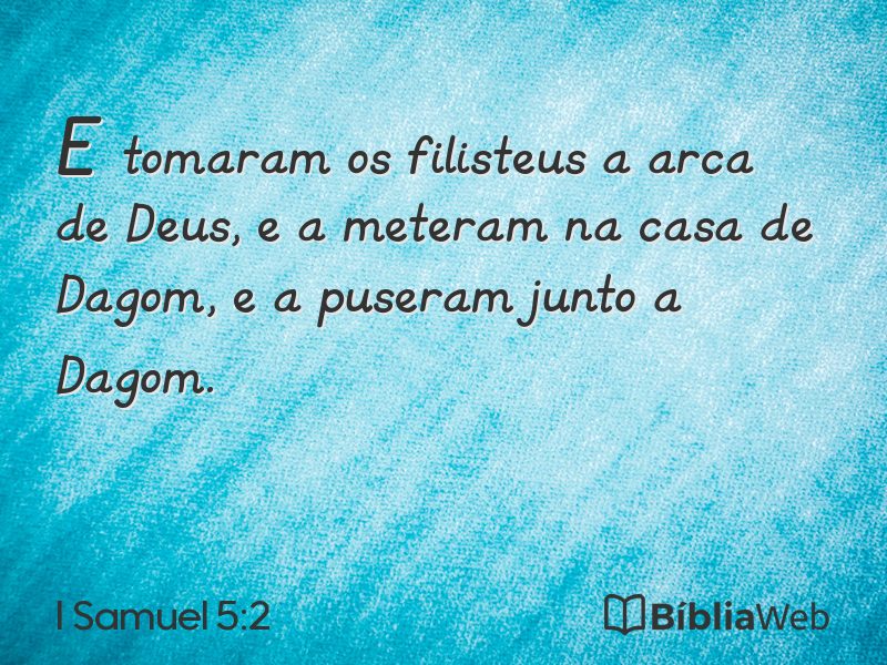 I Samuel 5:2 em imagem para compartilhar