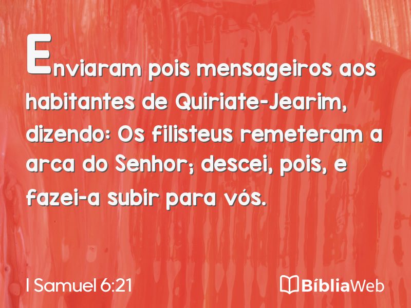 I Samuel 6:21 em imagem para compartilhar