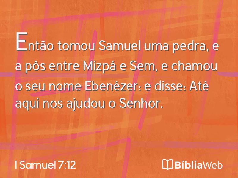I Samuel 7:12 em imagem para compartilhar