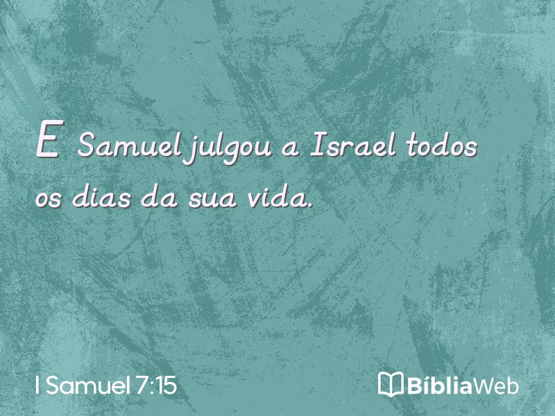 I Samuel 7:15 em imagem para compartilhar