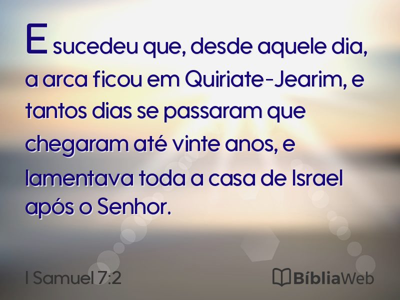 I Samuel 7:2 em imagem para compartilhar