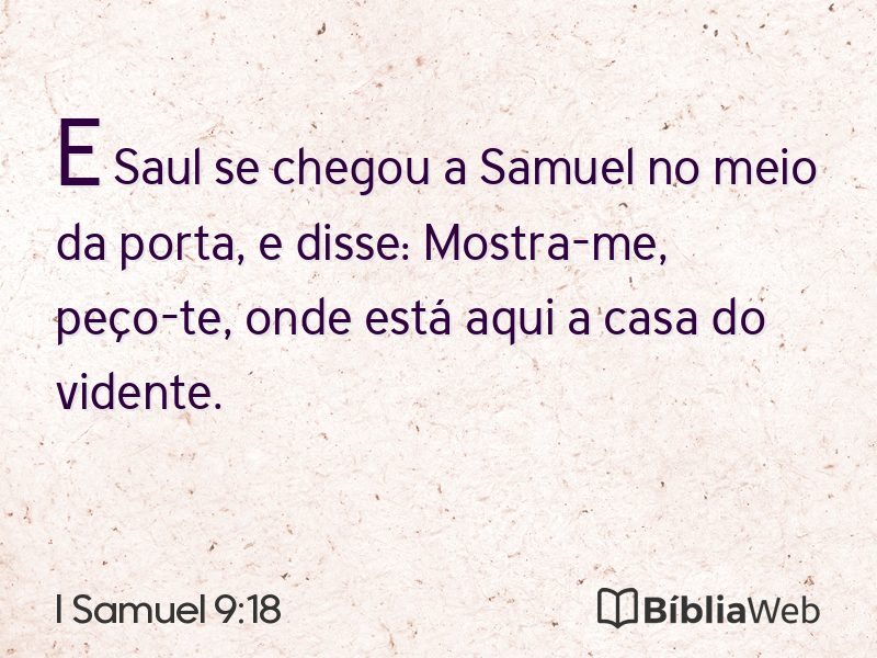 I Samuel 9:18 em imagem para compartilhar
