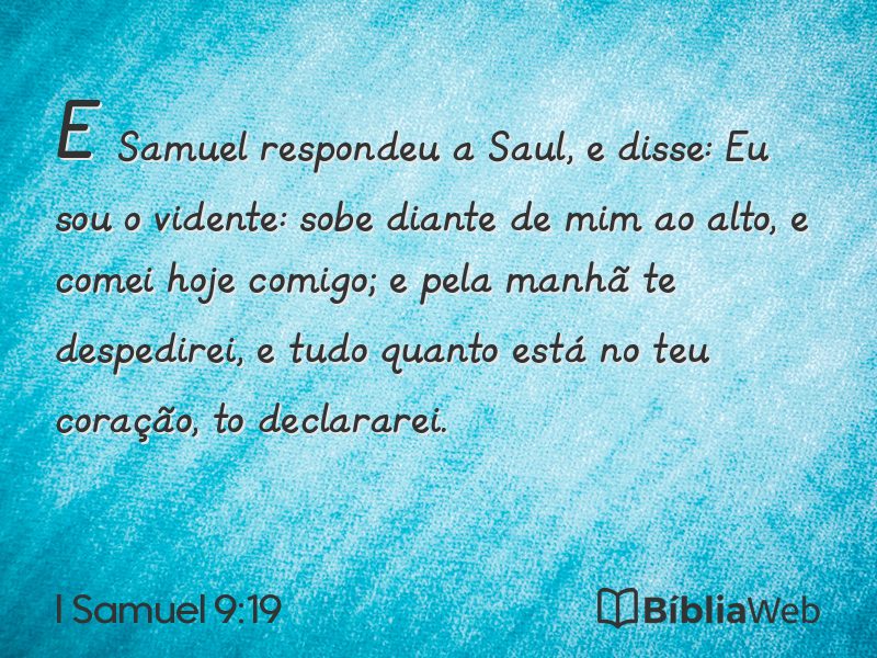 I Samuel 9:19 em imagem para compartilhar