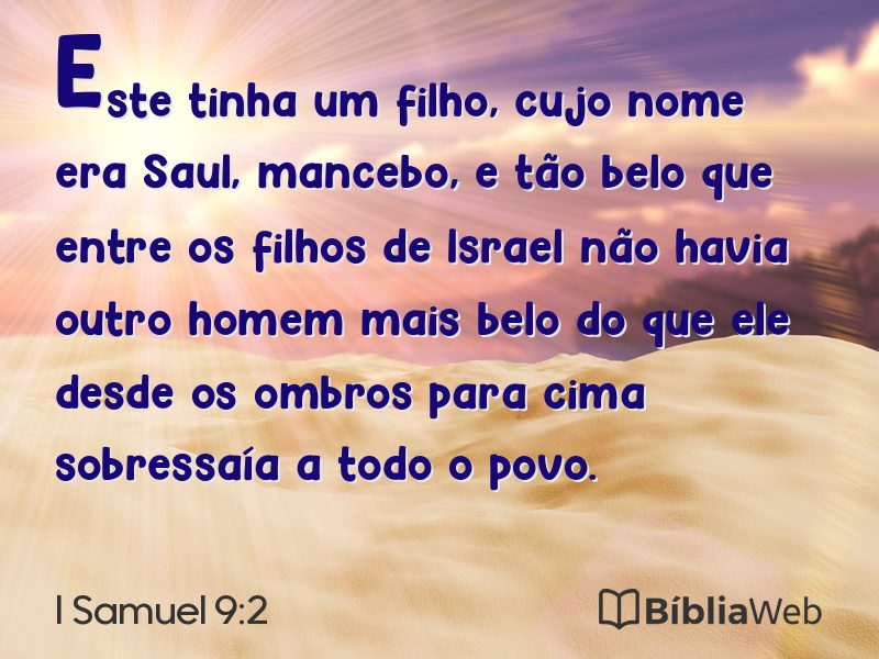 I Samuel 9:2 em imagem para compartilhar