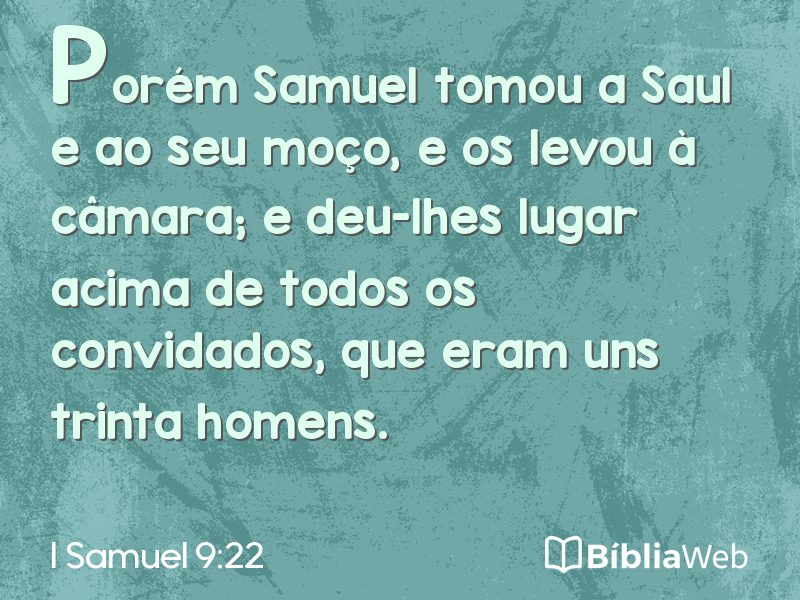 I Samuel 9:22 em imagem para compartilhar