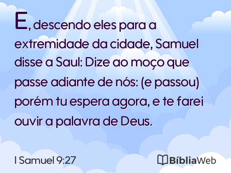 I Samuel 9:27 em imagem para compartilhar