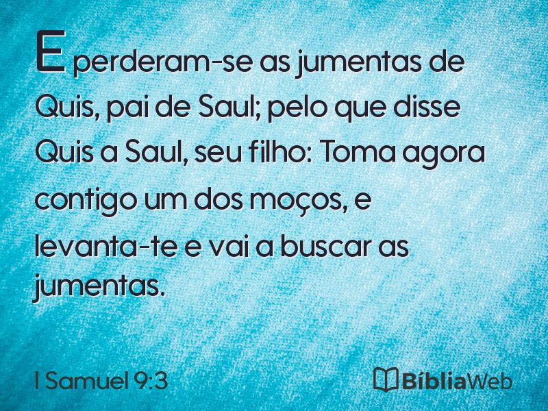 I Samuel 9:3 em imagem para compartilhar