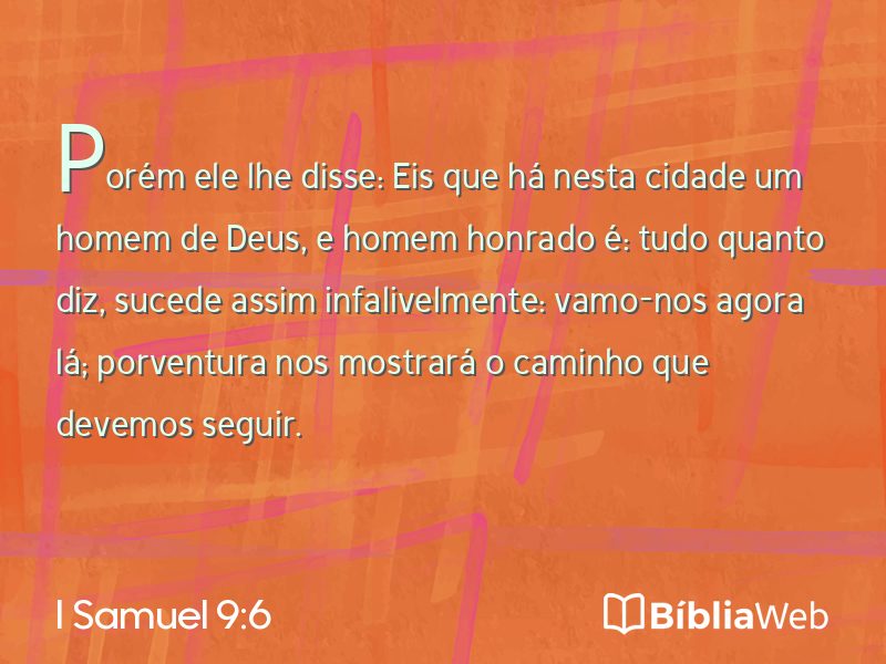 I Samuel 9:6 em imagem para compartilhar