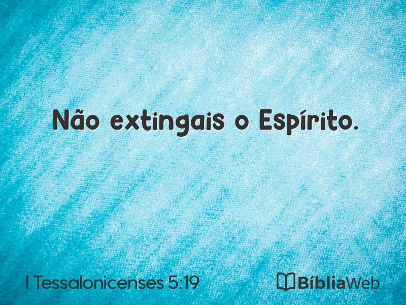 I Tessalonicenses 5:19 em imagem para compartilhar