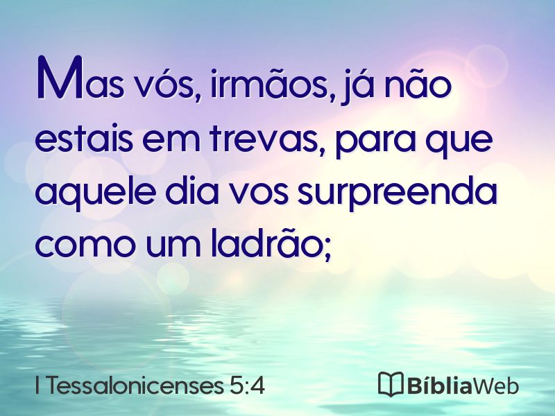 I Tessalonicenses 5:4 em imagem para compartilhar