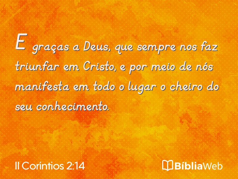 II Coríntios 2:14 em imagem para compartilhar