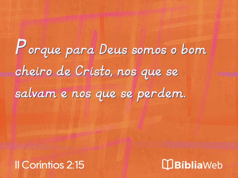 II Coríntios 2:15 em imagem para compartilhar
