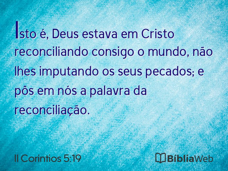 II Coríntios 5:19 em imagem para compartilhar