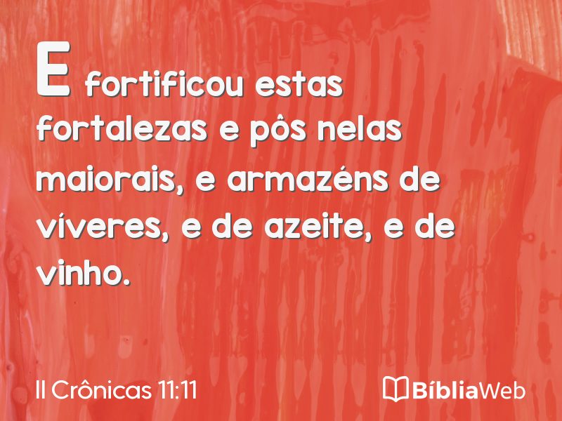 II Crônicas 11:11 em imagem para compartilhar