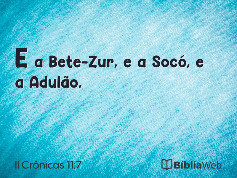 II Crônicas 11:7 em imagem para compartilhar