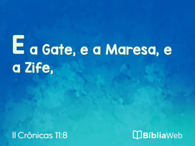 II Crônicas 11:8 em imagem para compartilhar