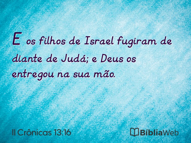 II Crônicas 13:16 em imagem para compartilhar
