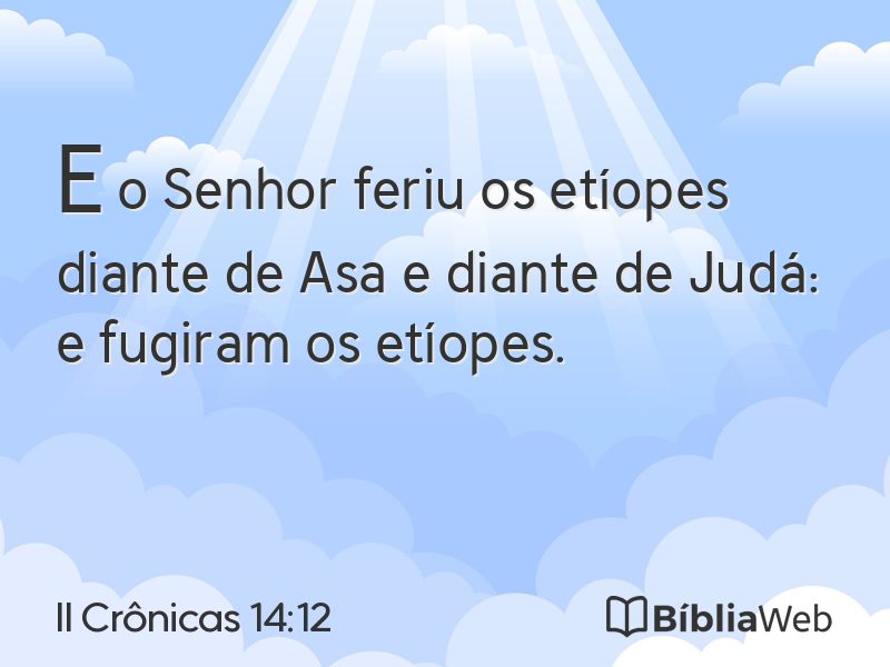 II Crônicas 14:12 em imagem para compartilhar