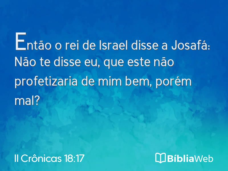 II Crônicas 18:17 em imagem para compartilhar