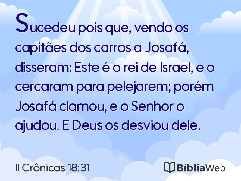 II Crônicas 18:31 em imagem para compartilhar