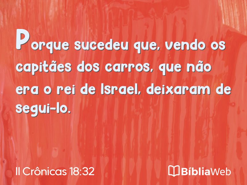II Crônicas 18:32 em imagem para compartilhar
