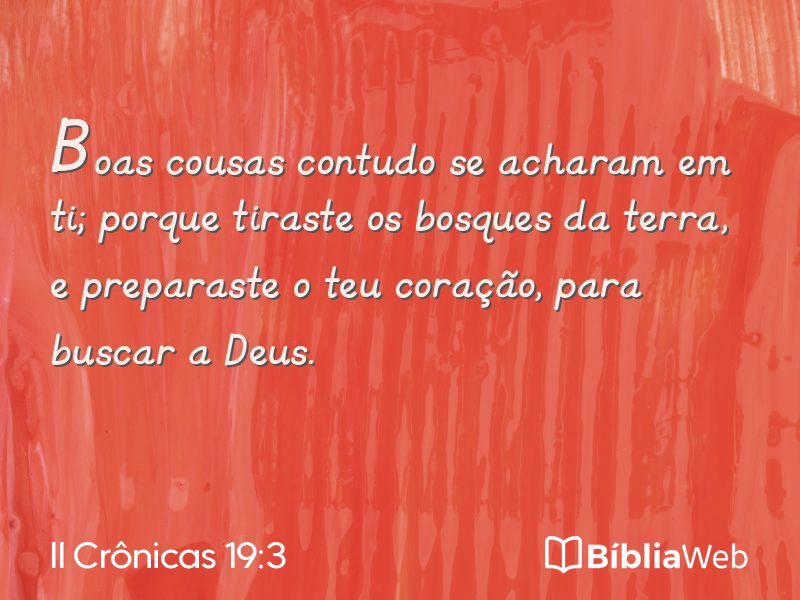 II Crônicas 19:3 em imagem para compartilhar
