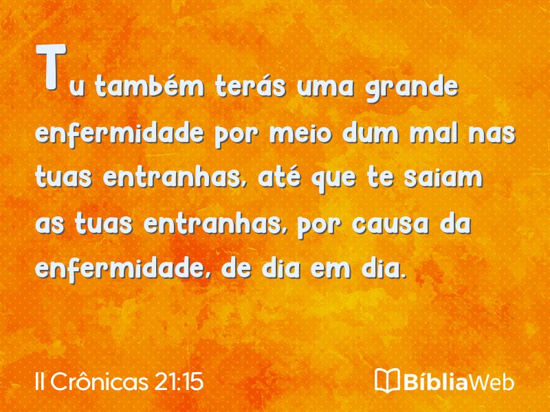 II Crônicas 21:15 em imagem para compartilhar