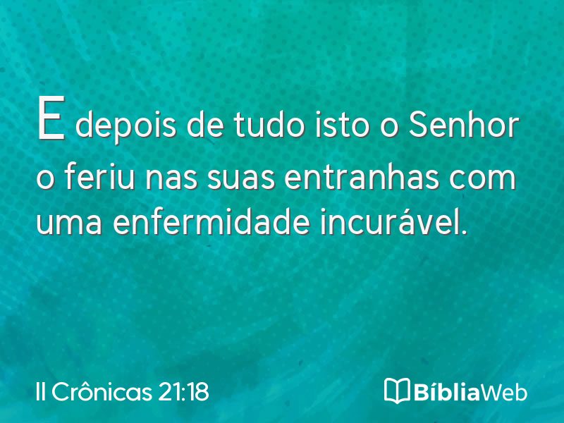 II Crônicas 21:18 em imagem para compartilhar