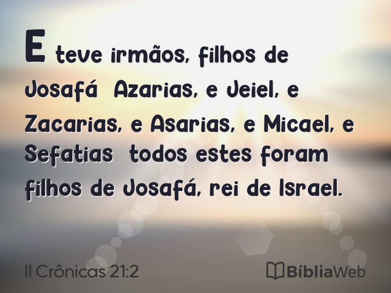II Crônicas 21:2 em imagem para compartilhar