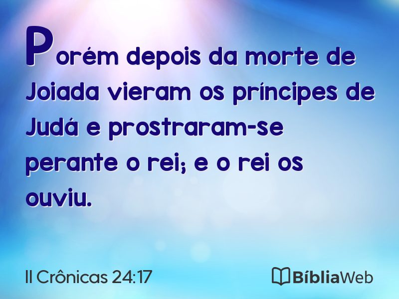 II Crônicas 24:17 em imagem para compartilhar