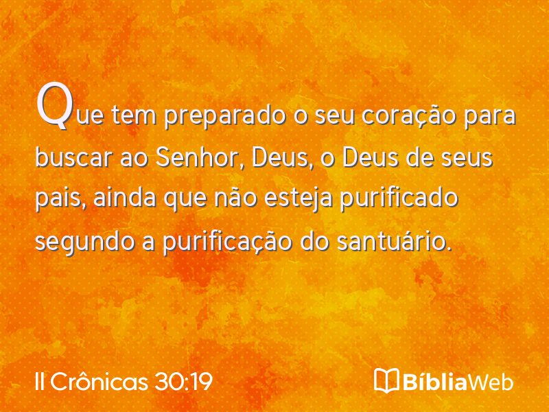 II Crônicas 30:19 em imagem para compartilhar
