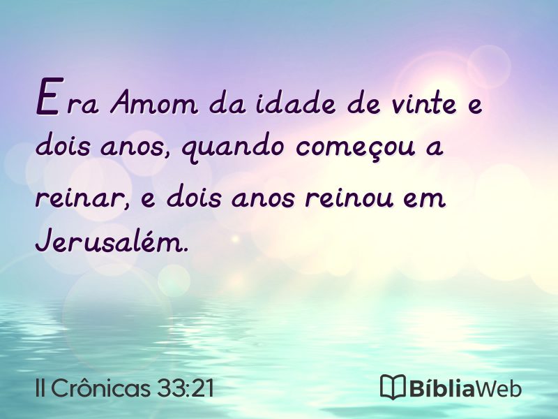 II Crônicas 33:21 em imagem para compartilhar