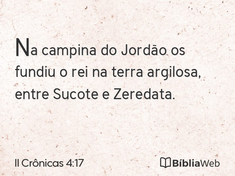 II Crônicas 4:17 em imagem para compartilhar