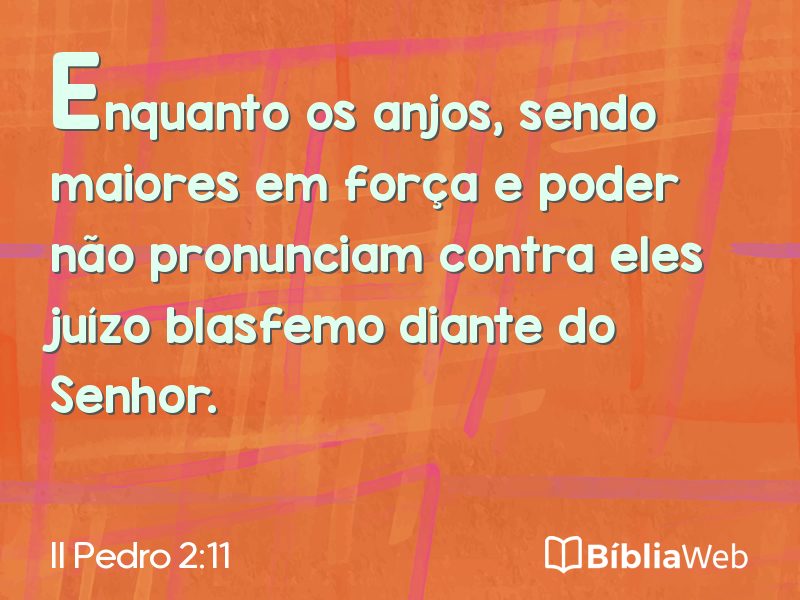 II Pedro 2:11 em imagem para compartilhar