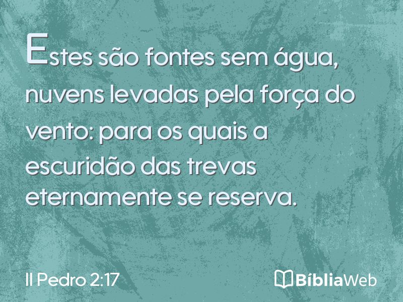 II Pedro 2:17 em imagem para compartilhar