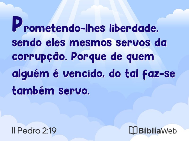 II Pedro 2:19 em imagem para compartilhar