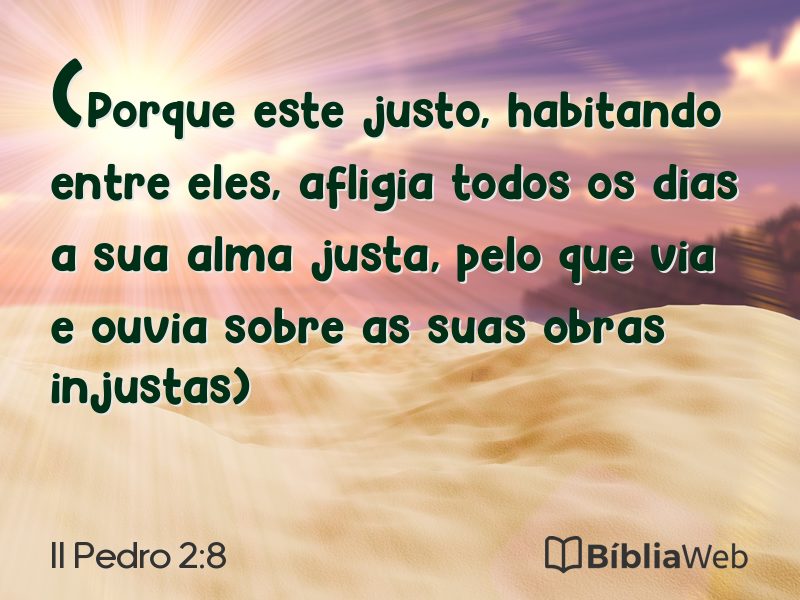 II Pedro 2:8 em imagem para compartilhar