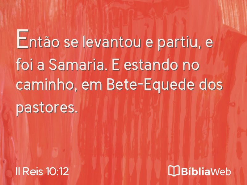 II Reis 10:12 em imagem para compartilhar