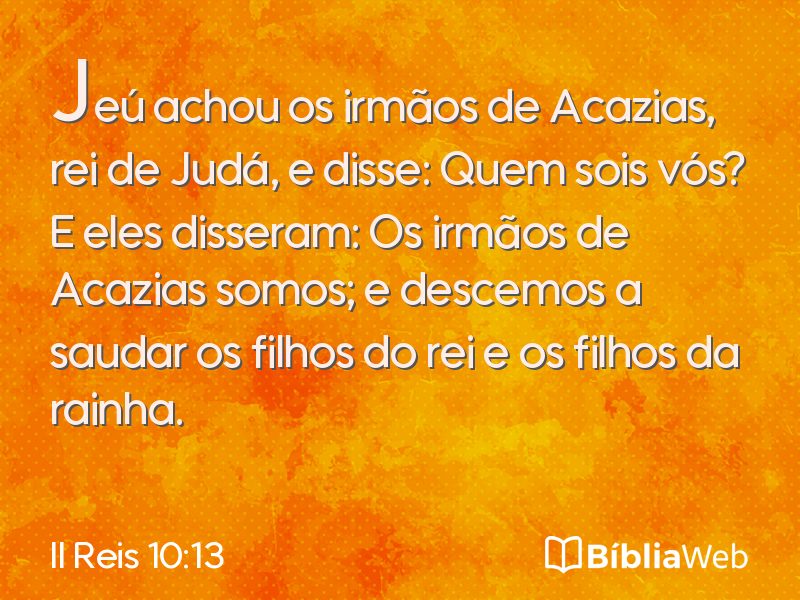 II Reis 10:13 em imagem para compartilhar