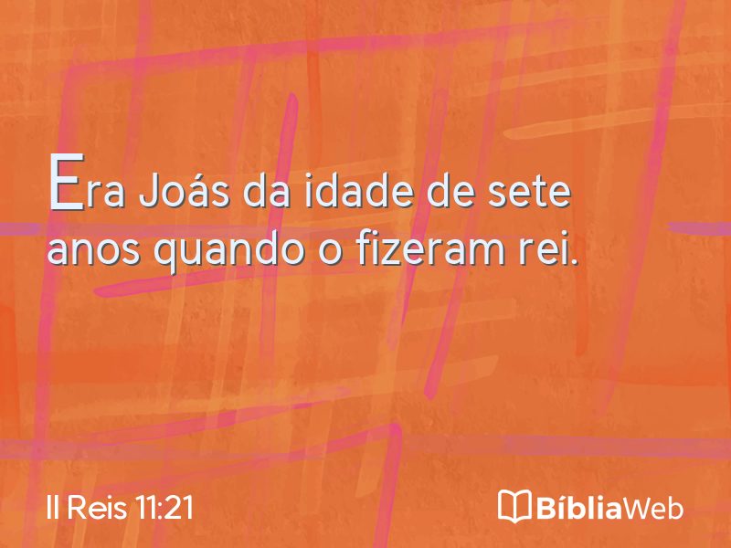 II Reis 11:21 em imagem para compartilhar